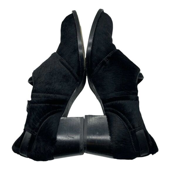 ALEXANDER Wang Black Calf Hair Emily Heels Booties - Picture 7 of 12